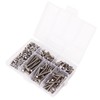 200PCS Hex Bolts Screw 304 Stainless Steel Anti Oxidation Metric
