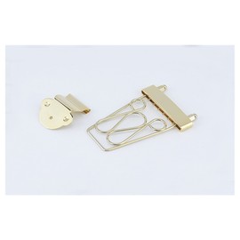 1 Set Jazz Guitar Bridge Tailpiece For Hollow Body Guitar Gold