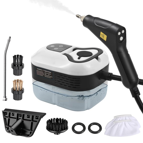 Irishom Handheld Multi-Surface Steam Cleaner with 6pcs Accessories, Touch Screen