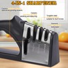 LSXKAMIX 4-in-1Manual Knife Sharpener Suitable for kitchen knives, fruit knives,