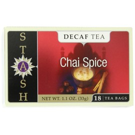 Stash Tea Decaf Chai Spice Tea 18 Count Tea Bags (packaging may vary) Individual Decaffeinated Black Tea Bags, Use in Teapots Mugs or Cups, Brew Hot Tea or Iced Tea