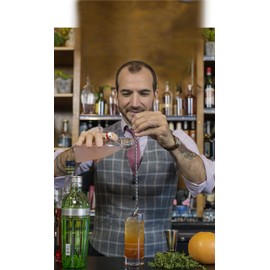 Crafthouse by Fortessa Professional Metal Barware/Bar Tools by Charles Joly, 12.5" Stainless Steel Twisted Bar Spoon