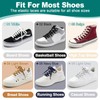 DELELE Flat Elastic Shoe Laces: Light Grey Stretch Shoelaces for