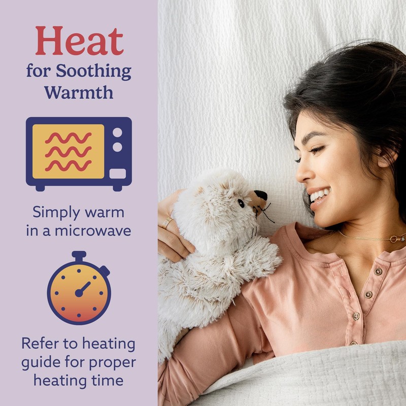 warmies Microwavable & Weighted Stuffed Animal, Seal - Heated Stuffed
