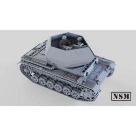 NSM FlakPanzer III, 1/56th Scale,28mm For Bolt Action