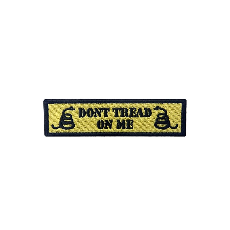 Tactical Don't Tread On Me Milltary Embroidered Applique Morale Hook