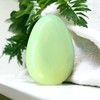 Steinfixx® - Gemstone pendant made of real lemon chrysoprase, teardrop