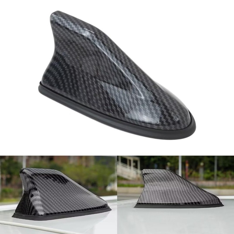 Universal Carbon Fiber Car Roof Shark Fin Aerial Antenna Cover