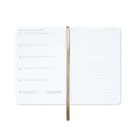 Legami - Medium Weekly Diary with Notebook, 12 Months, January 2024 December 2024, Week Detail on Left Page, Writing Space on Right Page, 12 x 18 cm, Travel Theme
