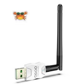 Class 1 Long Range Bluetooth Adapter for PC, QGOO USB Bluetooth Adapter for PC 5.3+EDR, Bluetooth Dongle Bluetooth Receiver Support Windows10/8.1/8/7（white-159）