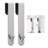 KITHOLD 7 Inch Extended Shower Door Hooks, 2 Pack Towel
