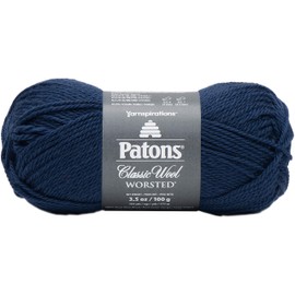 Patons Classic Wool Yarn, Navy Blue