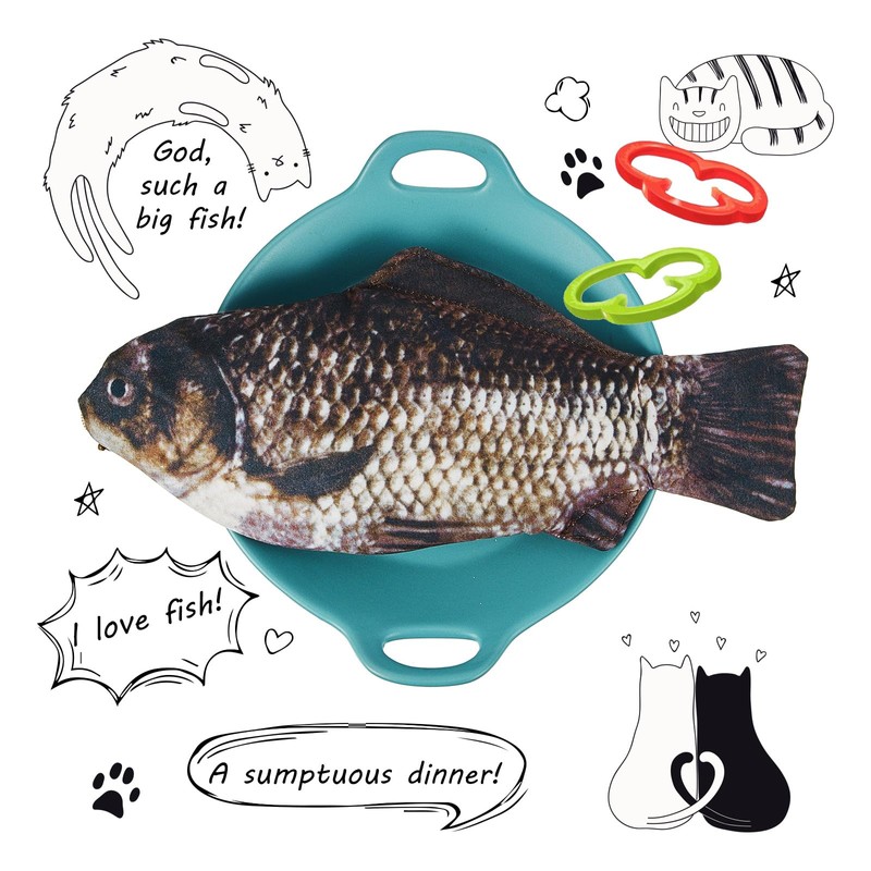 Outus 2 Pcs Fish Pencil Case and 8 Pcs Fish