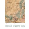 Utah State Parks & Federal Lands Map 18x24 Poster (Camel