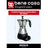 Bene Casa Silver Portable Electric Espresso Maker/Cafetera, 1-3 Cups/Shots (1,