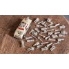 Gaslands Tiny Weapons Pack 40 items Silver 3d printed. 19
