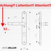 Ante bellum Front Door Handle for Outdoor Doors, Handle Set,