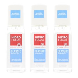 3 x Hidrofugal Classic Anti Transpirant Zerstäuber je 75ml Starker Schutz