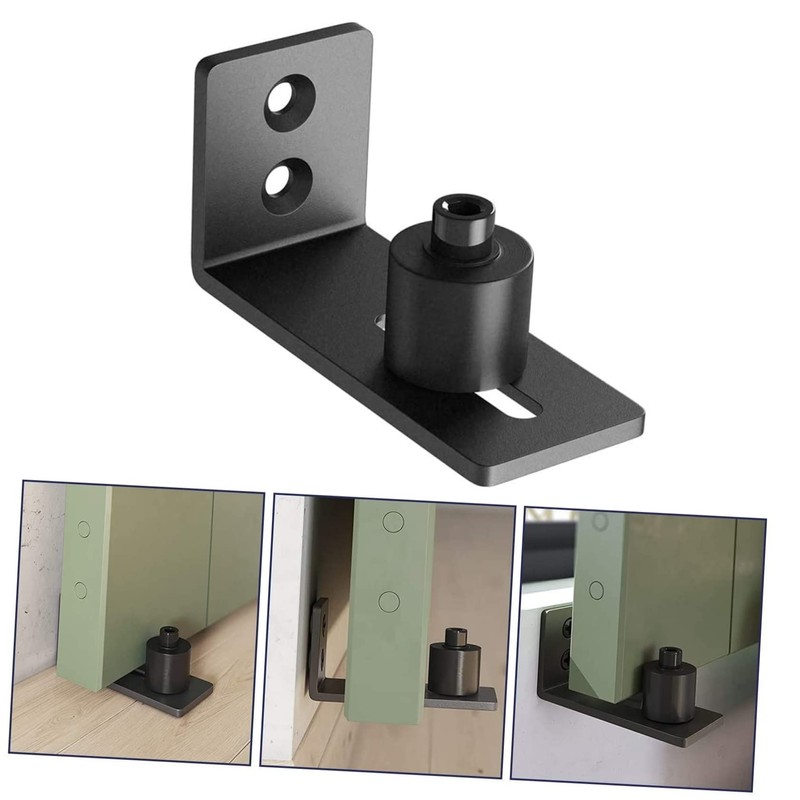 TEHAUX Sliding Door Floor Guide Swing Stop for Barn Doors