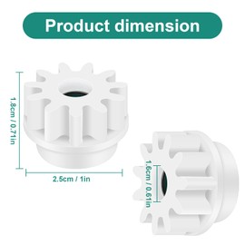 Easy Mop Pedal Broom Gear Replacement Bearing Bucket Gear Sprockets for Vileda for O-Cedar Easywring RinseClean Replacement (4 Pcs)