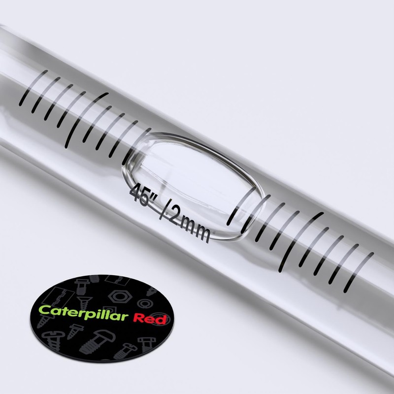 Replacement Level Glass Vial, Spirit Bubble Level, Clear with nib,