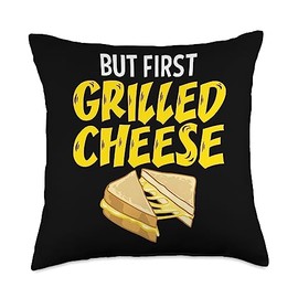 Grilled Cheese Sandwhich Recipes Bread Maker Throw Pillow, 18x18, Multicolor