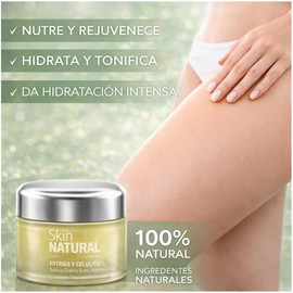 Bálsamo-Crema Anti Estrías Y Celulitis - Concentrado Regenerador Intenso - Previene y Atenua - Ideal para Embarazadas, Deportistas, Adolescentes y Dietas