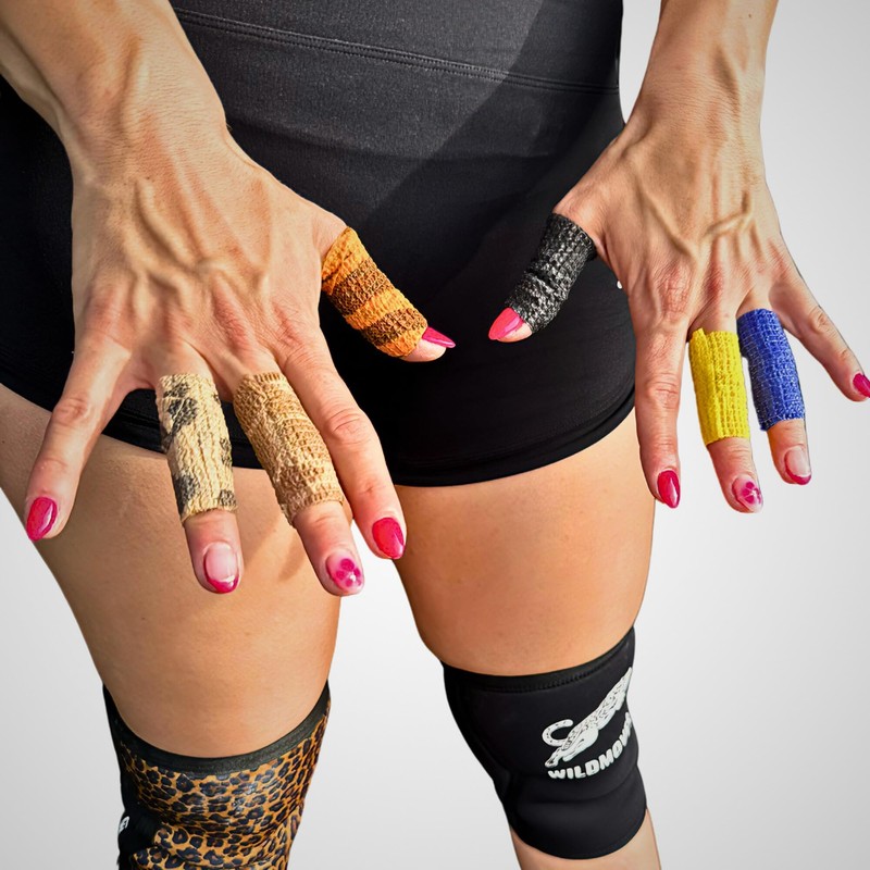 THEYET Tape Crossfit Finger Elastic Tape Sports Weightlifting Hook Grip