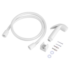 VINGVO Handheld Bidet Sprayer, Portable Toilet Water Sprayer, Plastic, White, Modern, Wall Mount, Multi-functional, Powerful Jet Rinsing