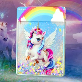 Childrenlive Unicorn Desk Decoration for Children, A Rainbow Unicorn Night Light for a Girl's Room and Adorable Night Light for Kids, a Desktop Ornament Gift for a Little Princess.