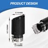 Carbon Fiber Exhaust Tip 2.5" Inlet to 4" Outlet, Bolt-On