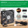 WDERAIR Small 120mm x 25mm EC 4 Inch Brushless Cooling
