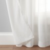 Eclipse Chelsea Modern Sheer Window Curtains, White, 52 x 108
