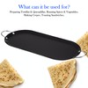 Alpine Cuisine Nonstick Oval Comal Griddle 17.5x8-Inch - Black Carbon