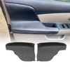 SecosAutoparts 2 Pieces Black Auto Door Panel Armrest Cover Synthetic