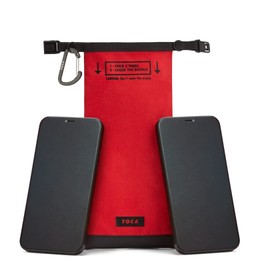 TOCA No Signal Sleeve - RFID Blocking Faraday Bag, Keyless Go & Smartphone/Laptop Protection, Data Privacy Shield, Water-resistant, Compact Red