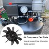 SagaSave Plastic Motor Fan Blade, Black Large Air Compressor Fan