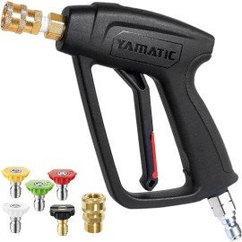YAMATIC 4000 PSI Power Washer Gun with Stainless Steel Swivel Quick Connector