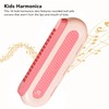 Kids Harmonica School 16 Hole Blues Harmonica Washable Design (Pink)