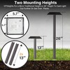 Bobcat Solar Landscape Pathway Lights Super Bright with 2-in-1 Warm