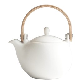 LOLO | White Dobin Teapot | Made in Japan | Gift | Ceramics | Japanese Tableware (White)