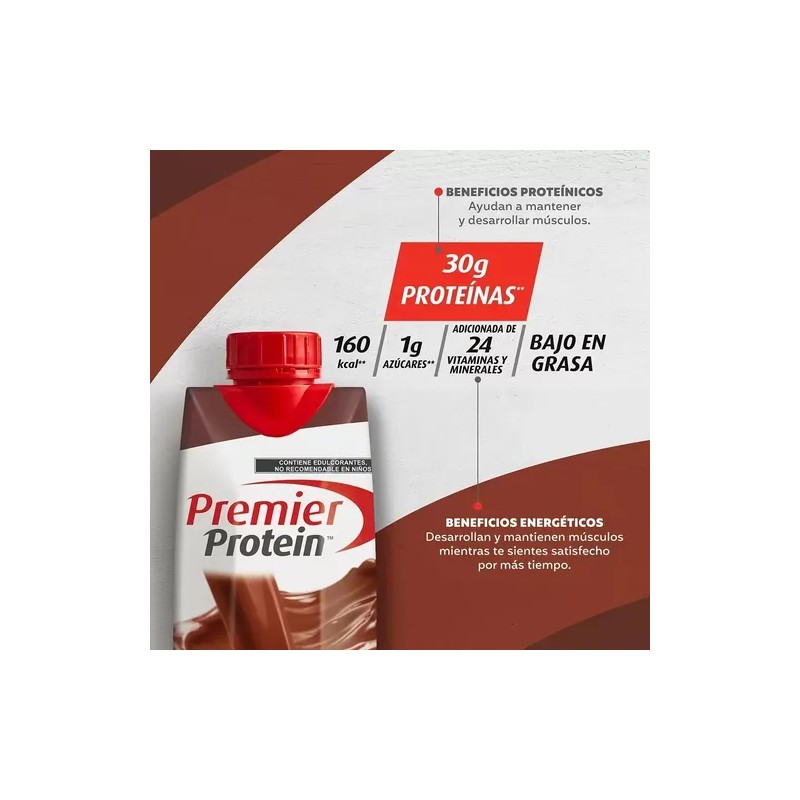 Malteada Con Proteína, Premier Protein, 18 Envases De 325 Ml