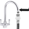 Stainless Steel Washing Machine Hose With Quick Connect，Portable Water Inlet