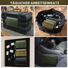 Qavctw Pack of 3 Tactical Admin Bag with Hook and Loop Tool Storage Snack Candy Bags Hanging Bags Backpack Accessories Bags