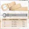 JasGood Straw Braided Elastic Belt for Women Wide Waist Belt