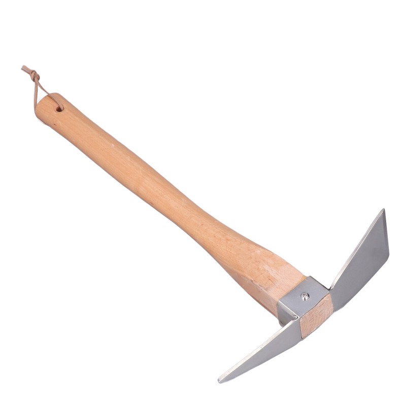 Pick Axe Simple Practical Fine Workmanship Stainless Steel Wood Material