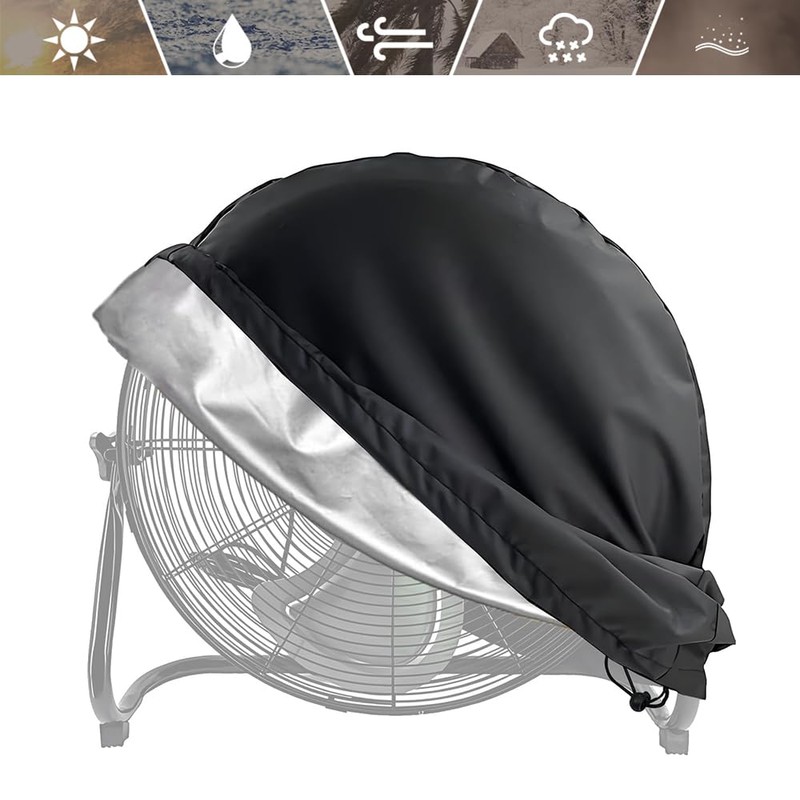 Dust-proof Drum Fan Cover, Sun Protection Shield, Waterproof Floor Fan