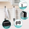 Grey Paper Towel Holder Under Cabinet Wall Mount