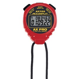 ACCUSPLIT AX725 PRO MEMORY (16) Dual Line Stopwatch (Red)