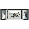 TOFOREVO Three Picture Frame 4x6 and 5x7 Wooden Hinged Folding